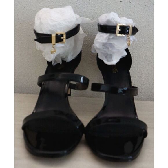 Michael Kors Women's Sz 9.5M Black Koda Ankle Strap Dress Sandals - Picture 12 of 14